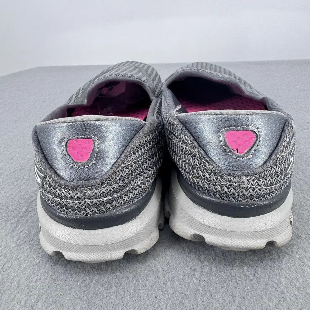 Skechers Go Walk 3‎ Gray Slip On Walking Shoes Womens 7 Goga Mat 13980